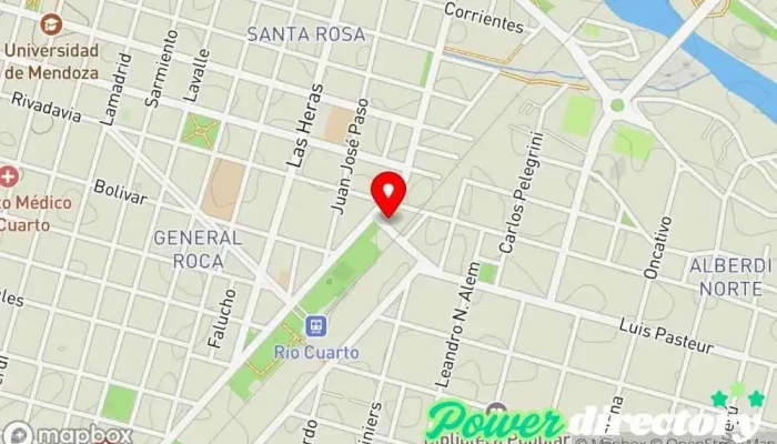 mapa de Activar Salud centro de Kinesiologia y Fisioterapia Centro de rehabilitación, Fisioterapeuta en Río Cuarto