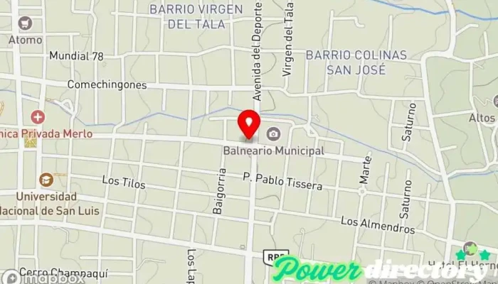 mapa de Agua de azahar pasteleria Pastelería, Cafetería en Merlo