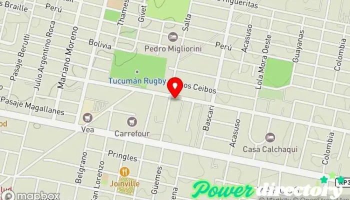 mapa de Alejandro Villafañe Pilates & Fitness Gimnasio en Yerba Buena