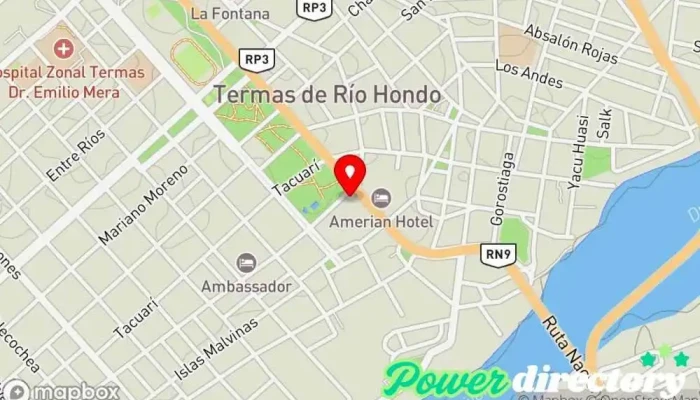 mapa de Alfajores Artesanales Don Valdez Tienda de golosinas en Termas de Río Hondo