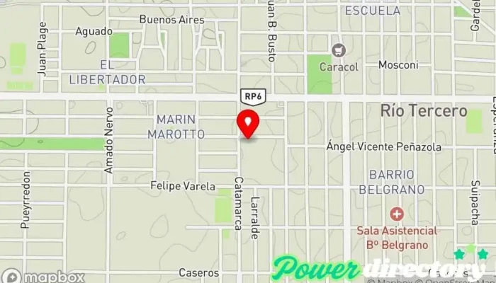 mapa de ALTIUS Rehabilitación Fisioterapeuta, Kinesiólogo, Centro de rehabilitación en Río Tercero