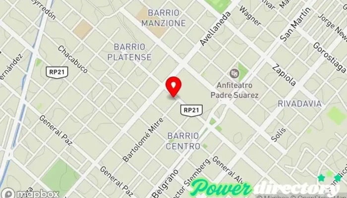 mapa de Amanda panadería Panadería en Añatuya