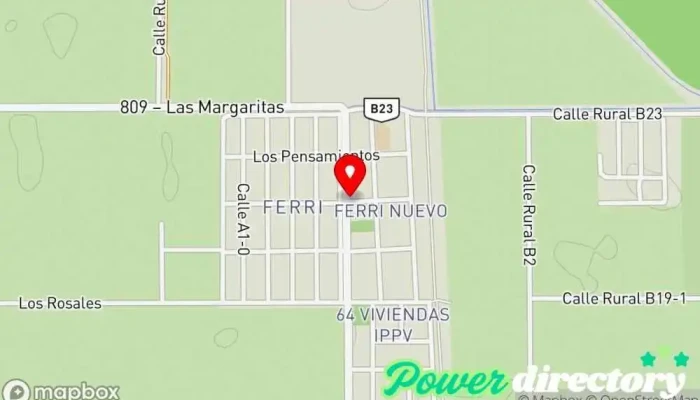 mapa de Amuyén Panadería Panadería en Ferri