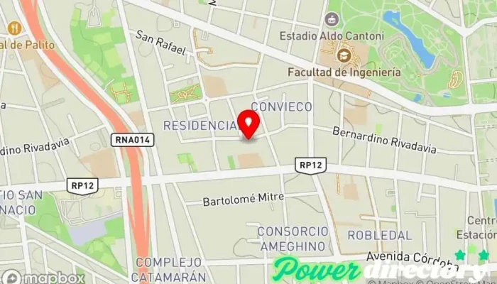 mapa de Ana Victoria Panadería en Rivadavia