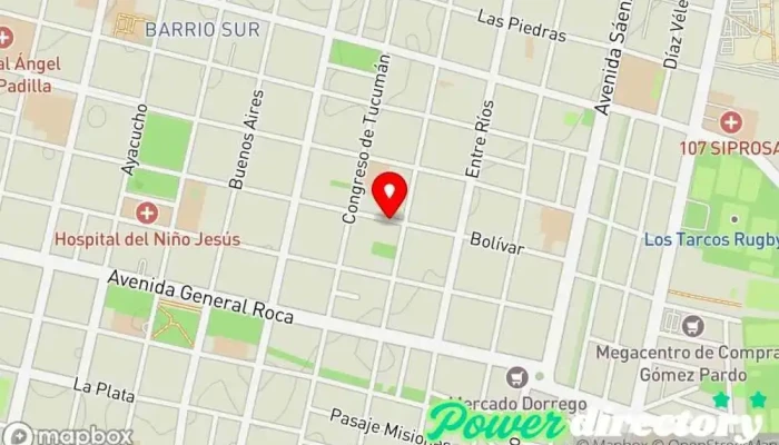 mapa de ANGIE RUIZ PASTELERÍA Pastelería en San Miguel de Tucumán