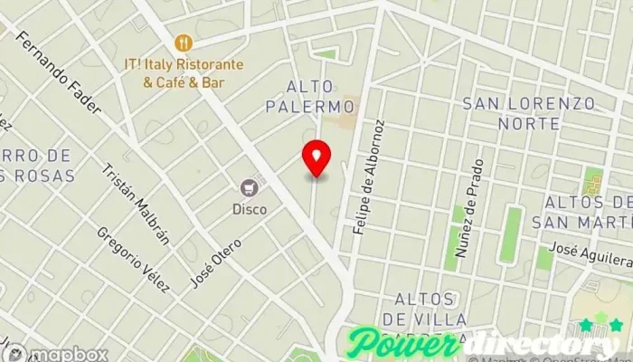 mapa de Arami Rehabilitación Neurológica Centro de rehabilitación en Córdoba