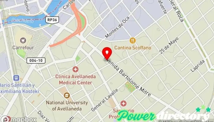 mapa de Argenpesos Avellaneda Institución financiera en Avellaneda