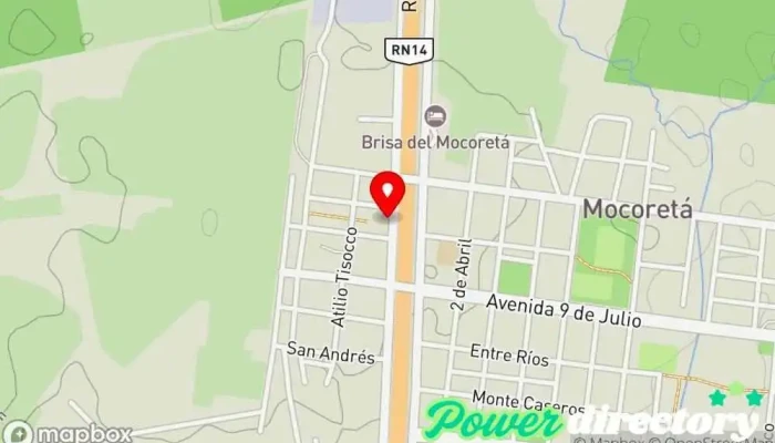 mapa de Avanzando Centro de estimulación temprana Centro de salud infantil en Mocoreta