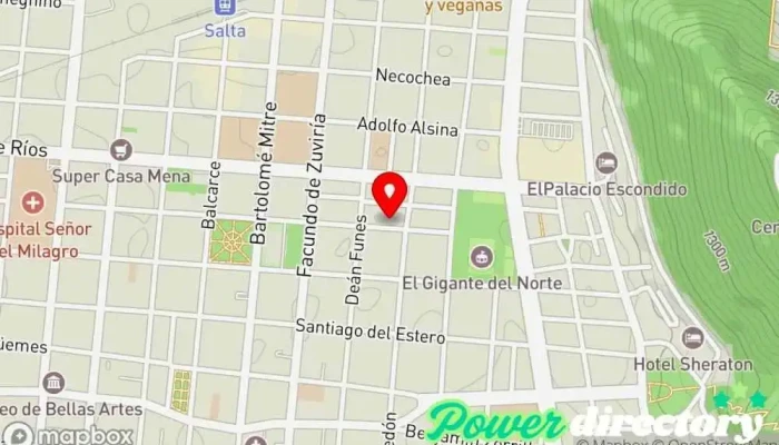 mapa de AVERA MEDICINA PRIVADA Oficina de la Administración en Salta