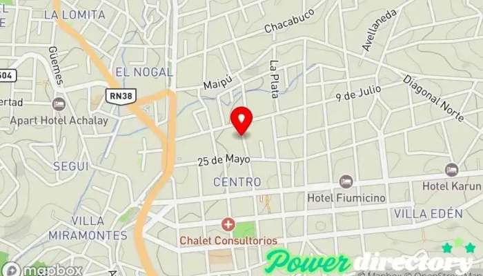 mapa de AXIS - Kinesiologia y Fisioterapia Kinesiólogo en La Falda