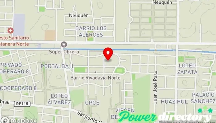 mapa de Azúcar Arte sj Pastelería en Rivadavia