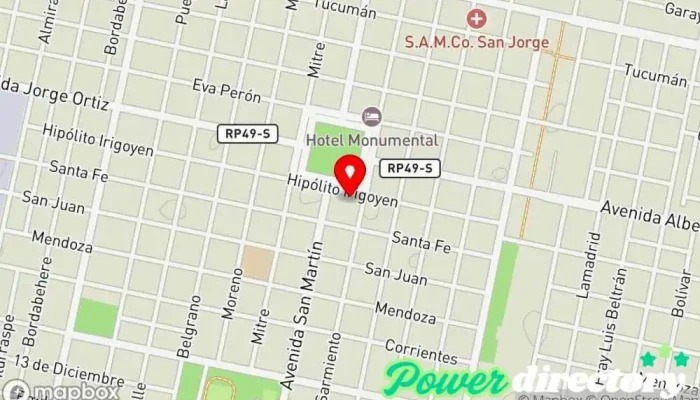 mapa de Banco de la Nación Argentina Banco en San Jorge