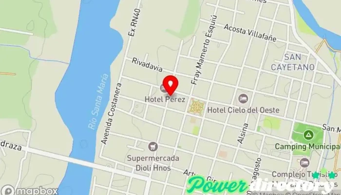mapa de Banco de la Nación Argentina Banco en Santa María