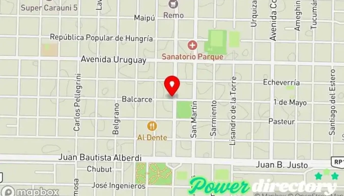 mapa de Banco de la Nación Argentina Banco, Cajeros automáticos en Villa Angela