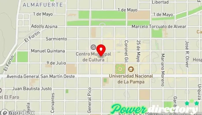mapa de Banco de la Pampa Banco en Santa Rosa