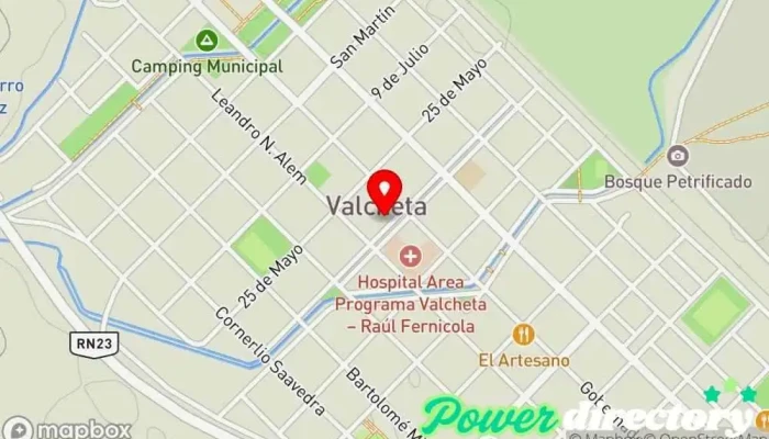 mapa de Banco Banco en Valcheta