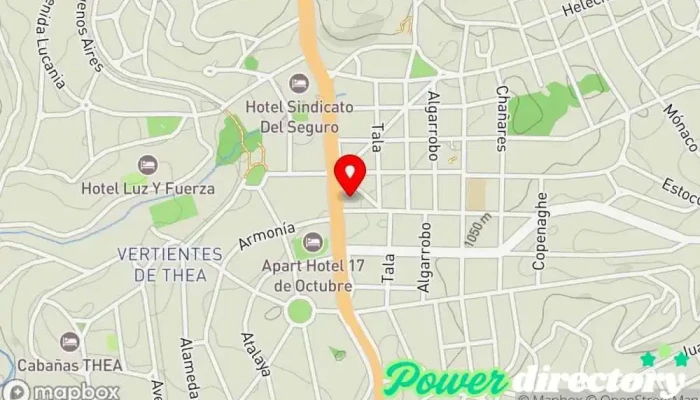 mapa de Bancor Banco en Villa Giardino