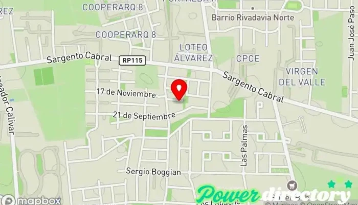 mapa de Bellara Pasteleria Pastelería en Rivadavia