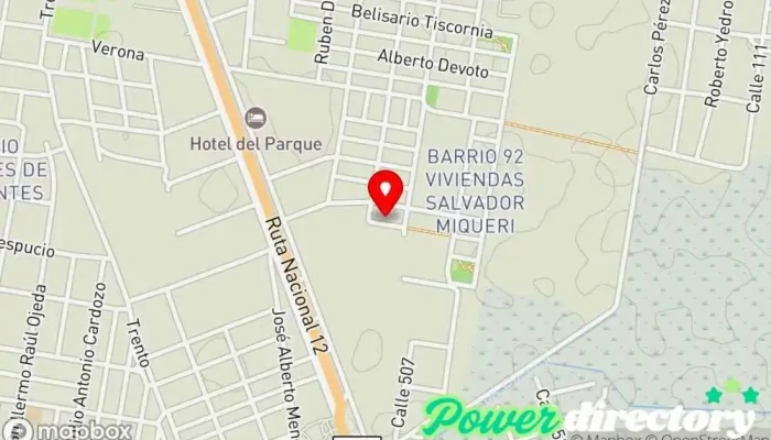 mapa de Benditas Tentaciones Panadería, Pastelería en Corrientes