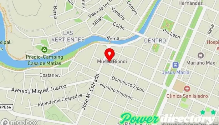 mapa de Bienestar Clínica de fisioterapia en Jesus María