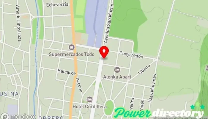 mapa de Bolson Tap Tienda de telas, Tienda de artículos para el hogar, Tapicería en El Bolsón