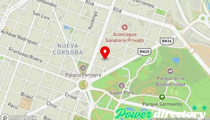 mapa de Capitan - Kinesiología y Fisioterapia Kinesiólogo en Córdoba