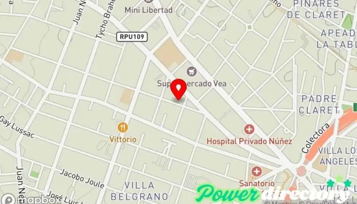 mapa de CARIC Kinesiólogo en Córdoba