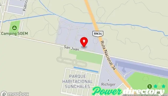 mapa de Casa del Emprendedor  en Sunchales