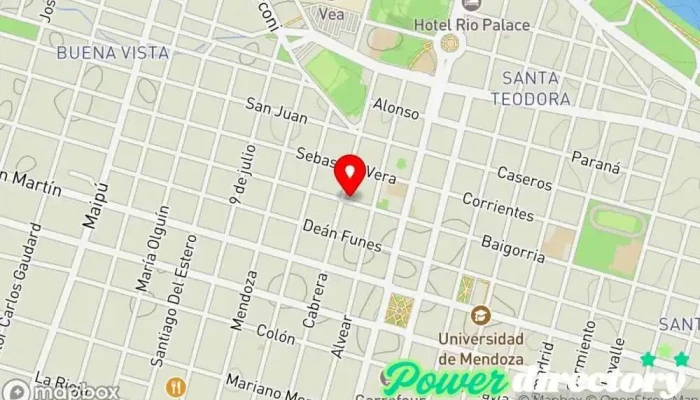 mapa de Cekid Clínica de fisioterapia en Río Cuarto