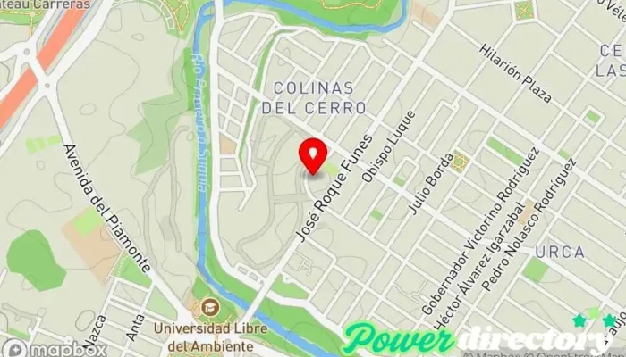 mapa de Cekin Centro de Kinesiología Integral Clínica de fisioterapia, Centro de rehabilitación en LFE