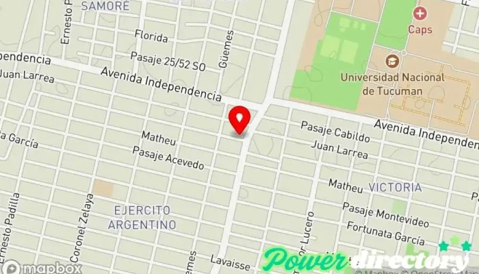 mapa de CEKIRT Clínica de fisioterapia en San Miguel de Tucumán