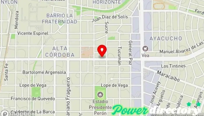 mapa de CEKyF Centro de salud y bienestar en Córdoba