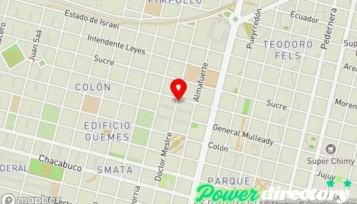 mapa de Centro de Especialidades Kinésicas SANA Médico en Villa Mercedes