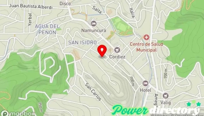 mapa de Centro de estética, kinesiología y fisioterapia Kinesiólogo, Esteticista, Fisioterapeuta en Río Ceballos