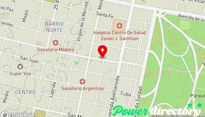 mapa de Centro De Kinesiologia Médico en San Miguel de Tucumán