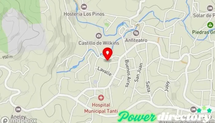 mapa de Centro de kinesiologia y estudio de pilates terapéutico Centro de salud comunitario en Tanti