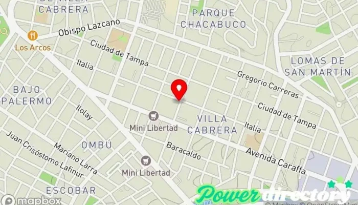 mapa de Centro De Kinesiologia Y Fisioterapia Médico en Córdoba