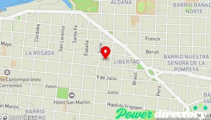 mapa de Centro de Rehabilitación Axis Fisioterapeuta en Corrientes