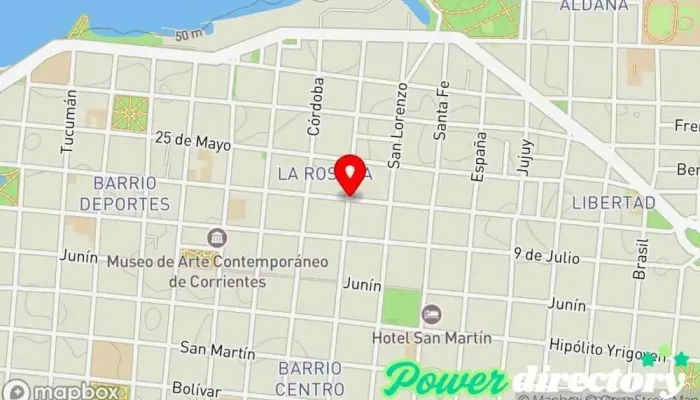mapa de Centro de Rehabilitacion Kinesico  en Corrientes