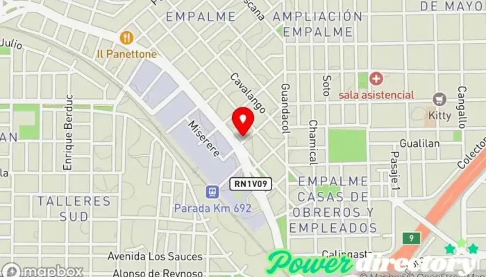 mapa de Centro de Rehabilitación Kinesiología y Fisioterapia Clínica de fisioterapia en Córdoba