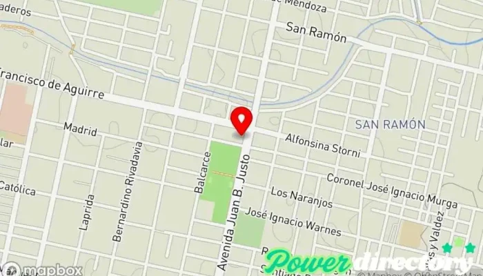 mapa de Centro de Rehabilitacion Motora Integral Fisioterapeuta en San Miguel de Tucumán