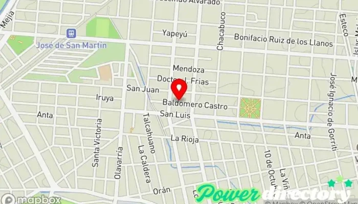 mapa de Centro de Rehabilitación Pasos  en Salta