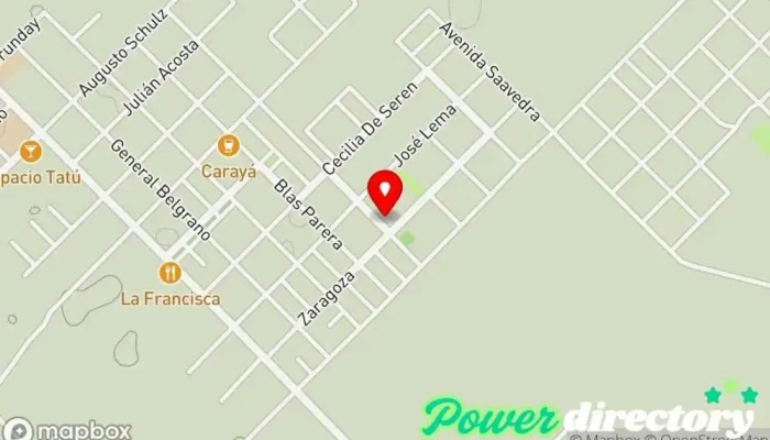 mapa de Centro de Salud de Colonia Benitez Hospital en Col. Benítez