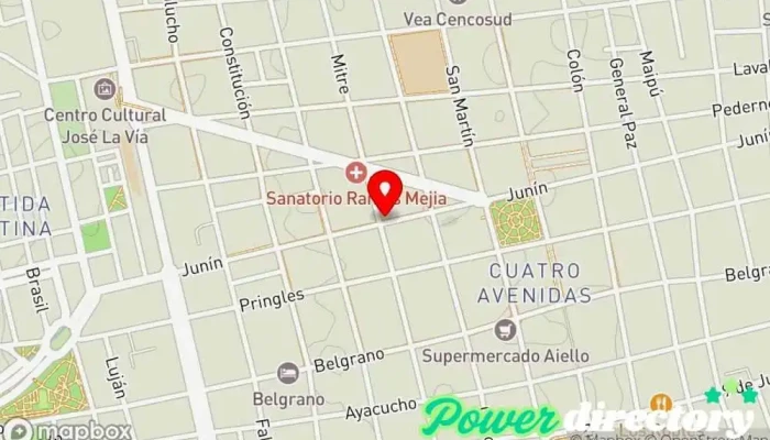 mapa de Centro Integral de Rehabilitacion Nutricionista en San Luis