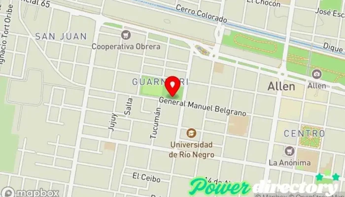 mapa de Centro Integral de Rehabilitacion Kinesiólogo en Allen