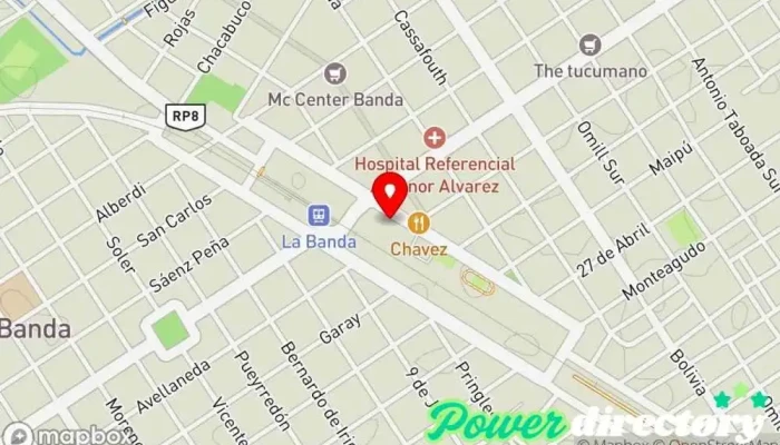 mapa de Centro Integral de Salud de la Banda HOSPITAL Hospital general, Hospital en La Banda