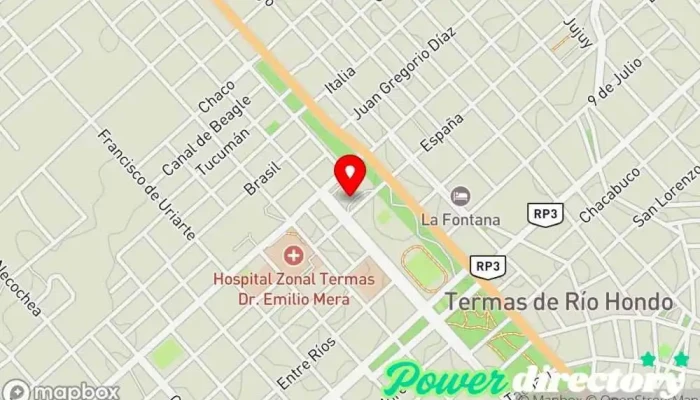 mapa de Centro Integral de Salud Hospital en Termas de Río Hondo