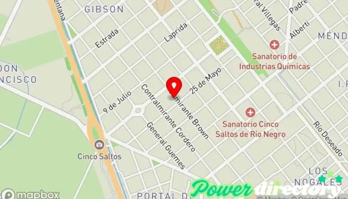 mapa de Centro Integral Fisiokinesico Médico en Cinco Saltos