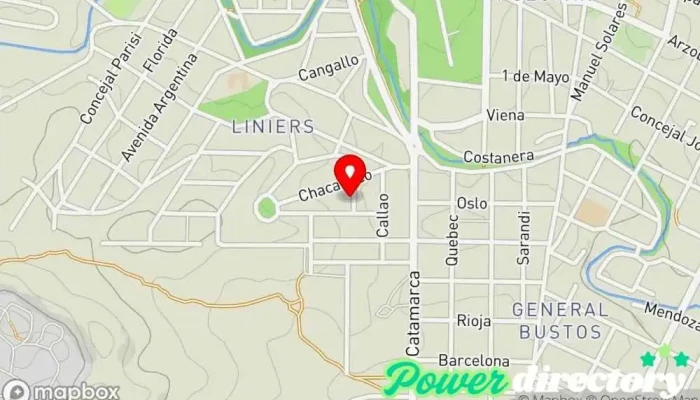 mapa de Centro Materno Infantil Hospital en Alta Gracia