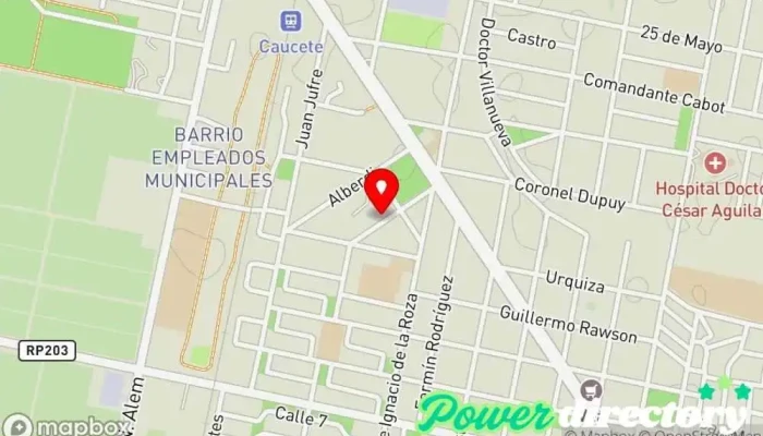 mapa de Centro Medico Caucete Centro médico en Caucete
